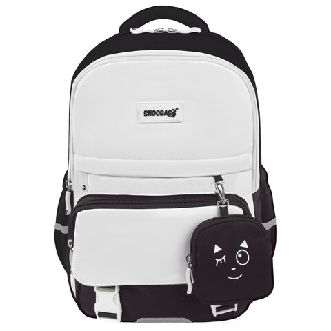 Рюкзак SNOOBAG (СНУБЭГ) PROACTIVE с кошельком, 2 отделения, Wink, черно-бежевый, 40х29х17 см, 274447 - фото 2