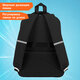 Рюкзак SNOOBAG (СНУБЭГ) PROACTIVE с кошельком, 2 отделения, "Позитив", черно-белый, 40х29х17 см, 274447