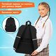Рюкзак SNOOBAG (СНУБЭГ) PROACTIVE с кошельком, 2 отделения, "Позитив", черно-белый, 40х29х17 см, 274447