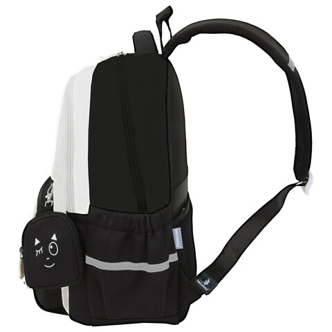 Рюкзак SNOOBAG (СНУБЭГ) PROACTIVE с кошельком, 2 отделения, Wink, черно-бежевый, 40х29х17 см, 274447 - фото 3