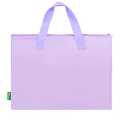 Папка на молнии с ручками BRAUBERG KIDS, ПВХ-карман, 27&times;35 см, &laquo;Ягодный коктейль&raquo;, 274474