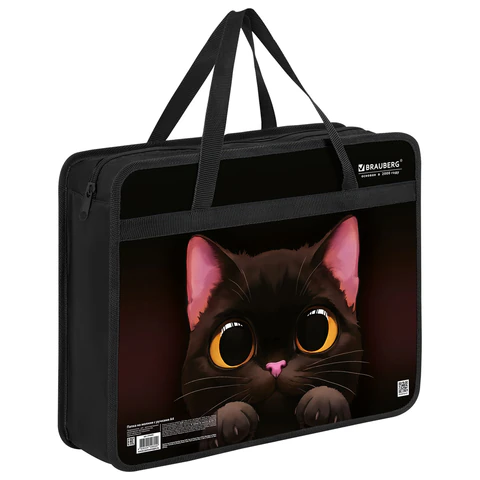 ����� �� ������ � ������� BRAUBERG �4, 1 ���������, �������, 80 ��, "Big black cat", 274495 �����