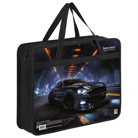 ����� �� ������ � ������� BRAUBERG �4, 1 ���������, �������, 80 ��, "Fast car", 274498 �����