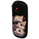 Пенал ЮНЛАНДИЯ, 1 отделение, карман, полиэстер / EVA, 22х10х5 см, "Fluffy cats", 274556