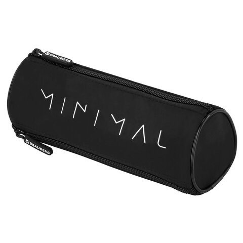 Пенал мягкий BRAUBERG, 3 отделения, нейлон, 21х7х7 см, "Minimal", 274583