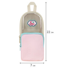Пенал мягкий BRAUBERG KIDS, 1 отделение, с кармашком, полиэстер/ПВХ, "Рюкзачок", 22х10х7 см, 274590