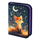 Пенал BRAUBERG, 1 отделение, 1 откидная планка, полиэстер, 21х14 см, "Dreaming fox", 274595