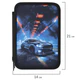 Пенал BRAUBERG, 3 отделения, полиэстер, 21х14 см, "Night race", 274601