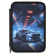 Пенал BRAUBERG, 3 отделения, полиэстер, 21х14 см, "Night race", 274601