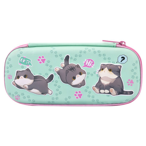 Пенал BRAUBERG, 1 отделение, 1 откидная планка, EVA, 22х10х5 см, "Милые коты", 274604 - фото 2