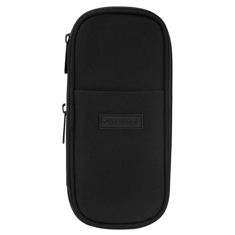 Пенал-трансформер BRAUBERG, полиэстер, 22х10х3 см, "Black", 274609 - фото 6