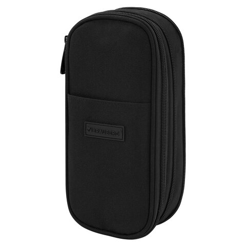 Пенал-трансформер BRAUBERG, полиэстер, 22х10х3 см, "Black", 274609 - фото 2