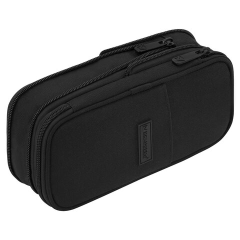 Пенал-трансформер BRAUBERG, полиэстер, 22х10х3 см, "Black", 274609 - фото 5