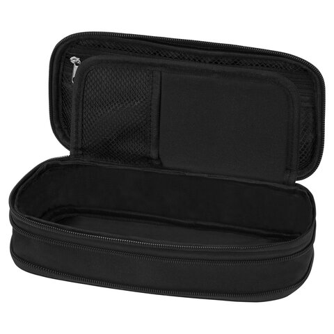 Пенал-трансформер BRAUBERG, полиэстер, 22х10х3 см, "Black", 274609 - фото 10