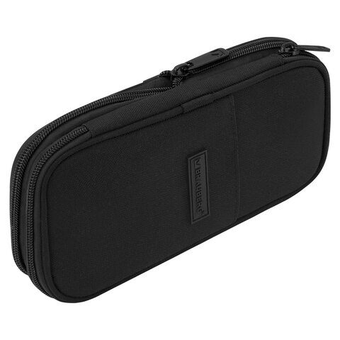 Пенал-трансформер BRAUBERG, полиэстер, 22х10х3 см, "Black", 274609 - фото 4