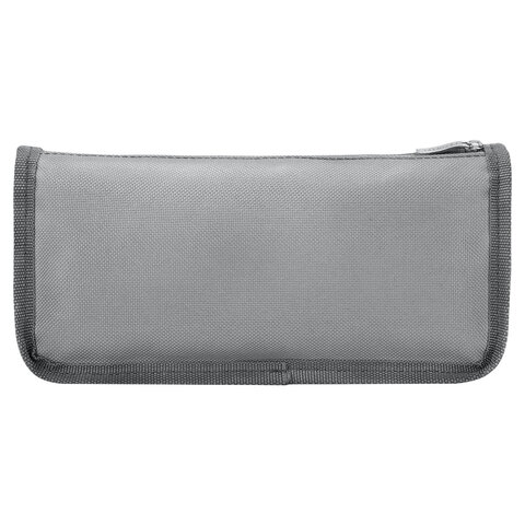 Пенал мягкий BRAUBERG, 2 отделения, полиэстер, "Long cat", светло-серый, 21х9х6 см, 274612 - фото 3