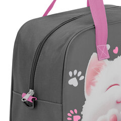 Сумка для занятий BRAUBERG KIDS с ручками, с плечевым ремнем, подкладка, 35&times;25&times;15 см, &laquo;Кот-мурлыка&raquo;, 274629