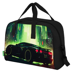 Сумка для занятий BRAUBERG KIDS с ручками, с плечевым ремнем, подкладка, 35&times;25&times;15 см, &laquo;Зеленый город&raquo;, 274630