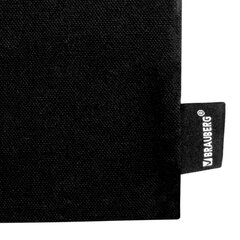 Сумка шоппер BRAUBERG, канвас, 40х35 см, черный, "Минимал", 274649