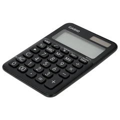 Калькулятор настольный CASIO MS-20UC-BK-W-EC (15&times;10,5&times;2,3 см), 12 разрядов, двойное питание