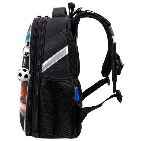 Ранец BRAUBERG UP, 2 отделения, с брелоком, "Speedometer", 36х28х15 см, 274666 - фото 3