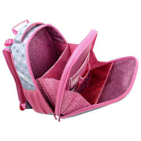 Ранец BRAUBERG UP, 2 отделения, с брелоком, "Милые коты", 36х28х15 см, 274667 - фото 6