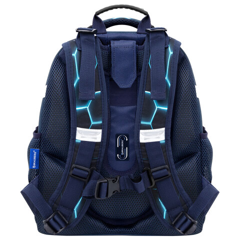 Ранец BRAUBERG UP, 2 отделения, с брелоком, "Game battle", 36х28х15 см, 274668 - фото 4