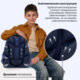 Ранец BRAUBERG UP, 2 отделения, с брелоком, "Решающая игра", 36х28х15 см, 274668