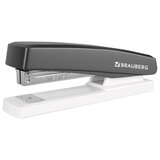 Степлер №24/6, 26/6 BRAUBERG "STYLE PRO", до 25 листов, полнозагрузочный, черный, 274681