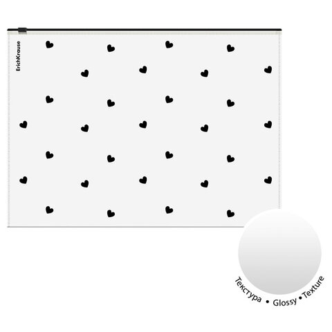 Папка-конверт на молнии ERICH KRAUSE "Clear Beauty", A4, прозрачная, 65231 - фото 2