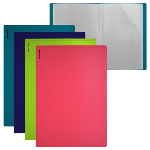 Папка 20 вкладышей ERICH KRAUSE "Soft Reef", A4, ассорти, 0,6 мм, 62962 - фото 7