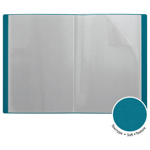 Папка 20 вкладышей ERICH KRAUSE "Soft Reef", A4, ассорти, 0,6 мм, 62962 - фото 2