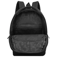 Рюкзак GRIZZLY школьный, 2 отделения, карман-антивор, для девочек, чёрный, 36&times;25&times;16 см, RD-645-2/<wbr/>1