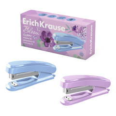 Степлер №10 ERICH KRAUSE &laquo;Clippy Pastel Bloom&raquo;, до 15 листов, ассорти, 61740