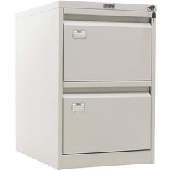 Шкаф картотечный ПРАКТИК &laquo;AFC-02&raquo;, 695&times;470&times;646 мм, 2 ящика, для 110 подвесных папок, формат папок Foolscap или A4 (БЕЗ ПАПОК)