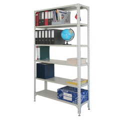 Стеллаж металлический &laquo;УНИВЕРСАЛ&raquo;, 2000&times;1000&times;300 мм, УСИЛЕННЫЕ СТОЙКИ, 6 полок, регулируемые опоры, 290144