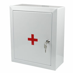 Шкафчик-аптечка металлический &laquo;Призма&raquo;, навесной, 2 полки, ключевой замок, 330&times;280&times;140 мм