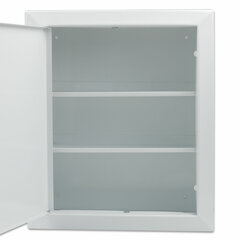 Шкафчик-аптечка металлический &laquo;Призма&raquo;, навесной, 2 полки, ключевой замок, 330&times;280&times;140 мм