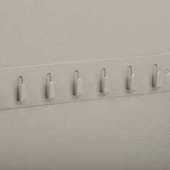 Шкафчик (Ключница) на 140 ключей BRAUBERG, 370&times;280&times;80 мм, с замком, +140 брелоков, серый, 290340