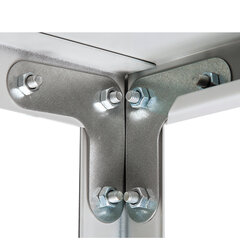 Стеллаж металлический &laquo;УНИВЕРСАЛ&raquo;, 2000&times;1000&times;400 мм, УСИЛЕННЫЕ СТОЙКИ, 6 полок, регулируемые опоры, 290349