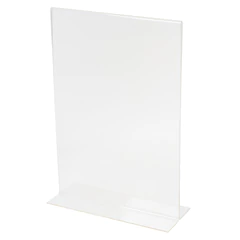 Подставка настольная для рекламных материалов ВЕРТИКАЛЬНАЯ (210&times;297 мм), А4, двусторонняя, BRAUBERG, 290423