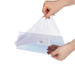 Табличка информационная, 210&times;80 мм (домик), настольная, двусторонняя, оргстекло, в защитной плёнке, BRAUBERG, 290426