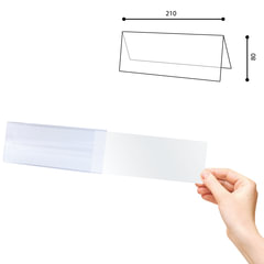 Табличка информационная, 210&times;80 мм (домик), настольная, двусторонняя, оргстекло, в защитной плёнке, BRAUBERG, 290426