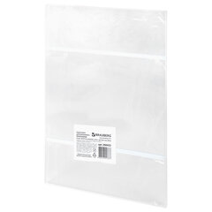 Подставка настенная для рекламных материалов ВЕРТИКАЛЬНАЯ (210&times;297 мм), А4, САМОКЛЕЯЩАЯСЯ, BRAUBERG, 290432