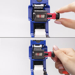 Этикет-пистолет однострочный, волнистая лента 22&times;12 мм, 8 символов, BRAUBERG, 290436