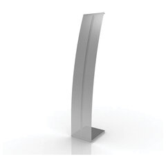 Стойка напольная для рекламных материалов (160&times;30&times;36 см), без лотков, хром, ПАРУС-1, (лотки 290443-290445)