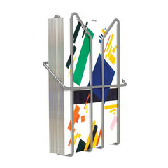 Лоток навесной для стоек ПАРУС, А6, 220&times;115&times;50 мм, проволочный, хром