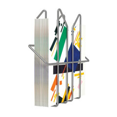 Лоток навесной для стоек ПАРУС, А5, 160&times;160&times;50 мм, проволочный, хром