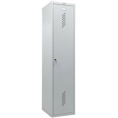 Шкаф металлический для одежды ПРАКТИК &laquo;ML/<wbr/>LS-11-40D&raquo;, 2 отделения, 1830&times;400&times;500 мм, 23 кг, разборный