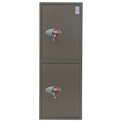 Сейф AIKO &laquo;ТМ-120/<wbr/>2Т&raquo;, 1200&times;440&times;355 мм, 51 кг, 2 отделения, ключевые замки, трейзер, 2 полки